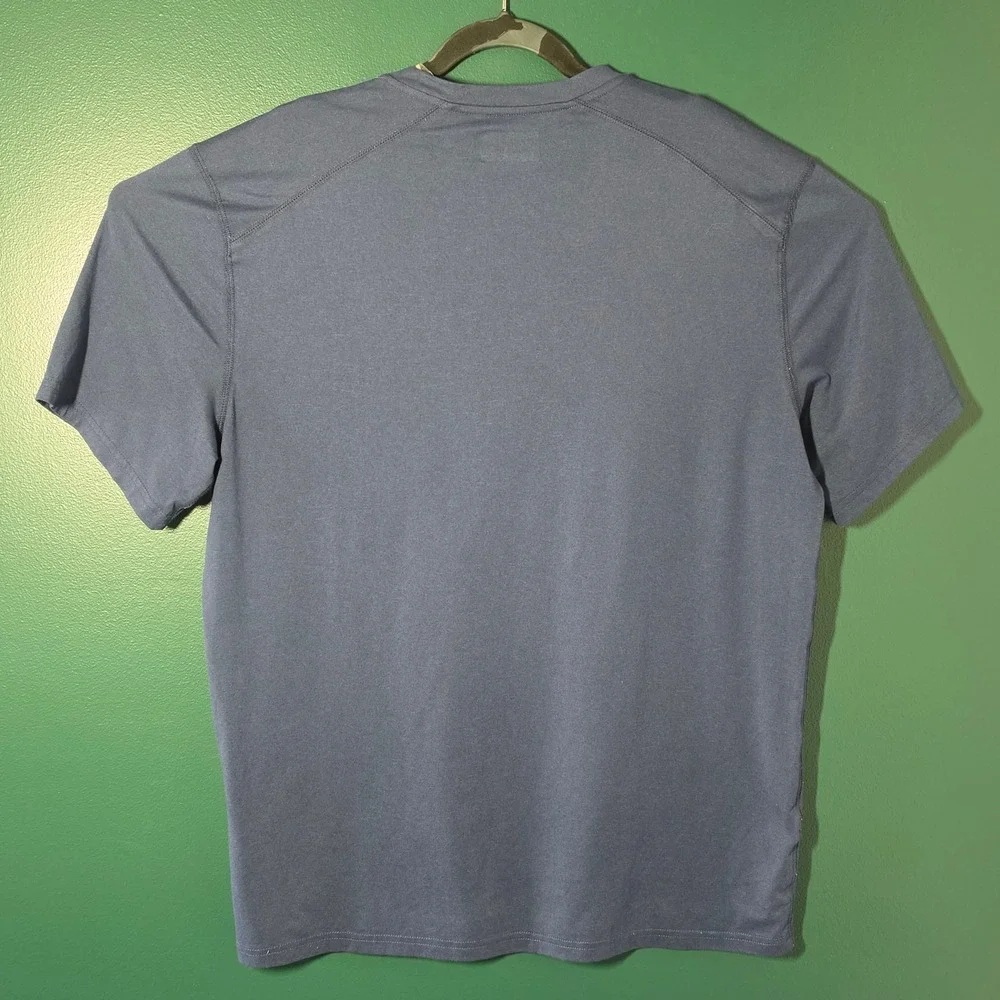 PGA Tour Mens Performance Short Sleeve T-Shirt Navy Blue Golf Active Top Large